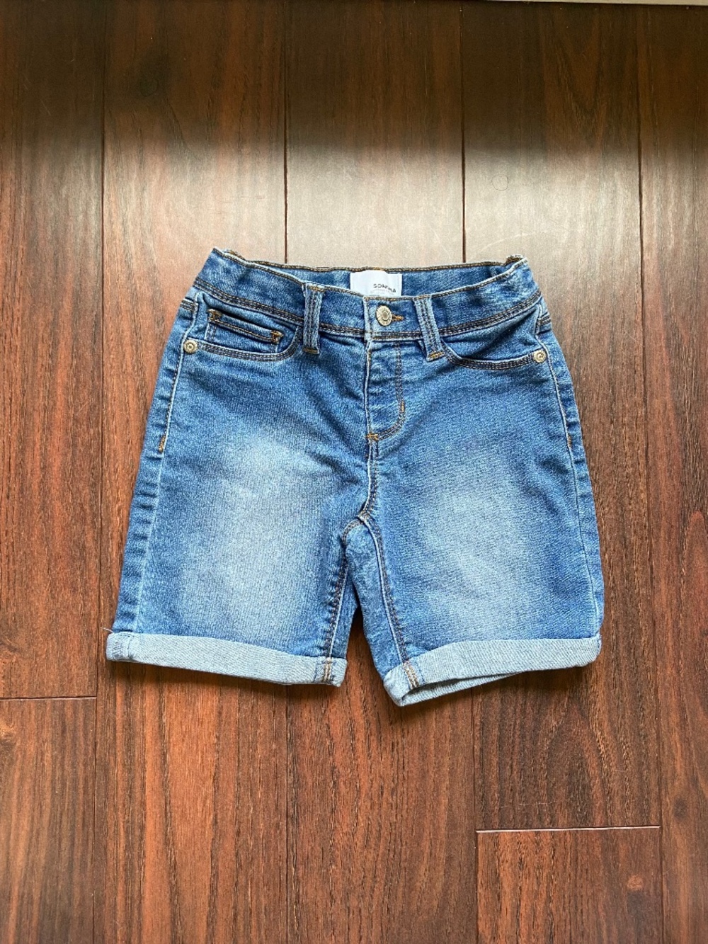 SONOMA Girl Jean Long Shorts 6 Y Adjustable Waist